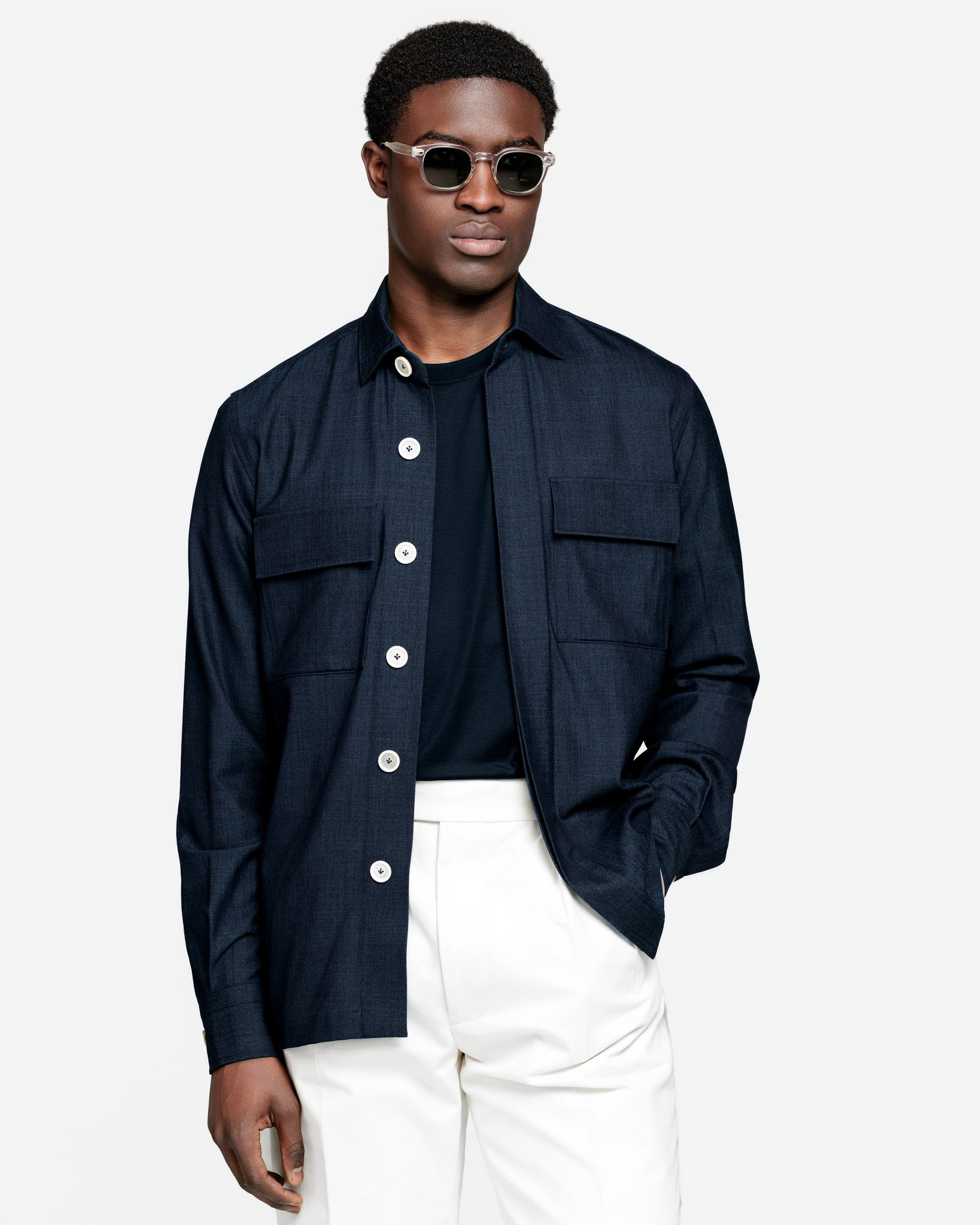 Overshirt Denim Lana Seta Lino | Filatori
