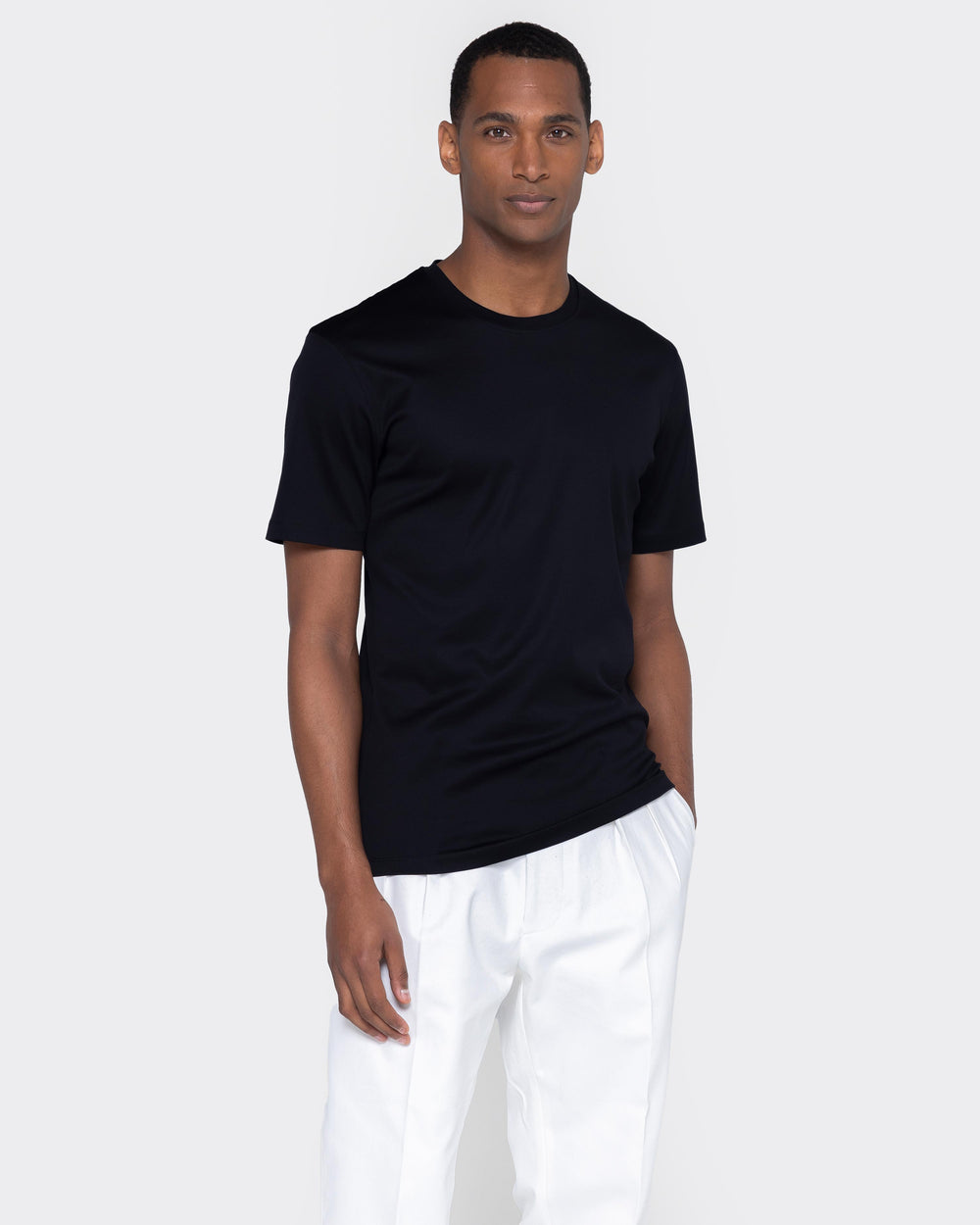 Timberland T Shirt T Shirt Uomo Manica Lunga Nero 100% Cotone Alta